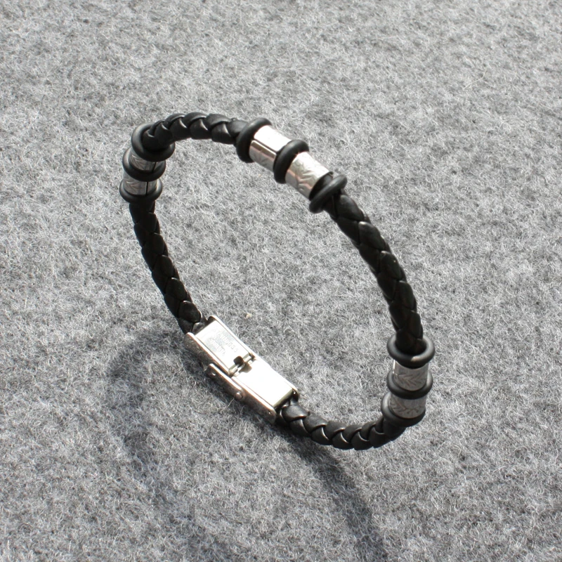 Браслет из искусственной кожи 21 см серебряный цвет Шарм специальные ювелирные