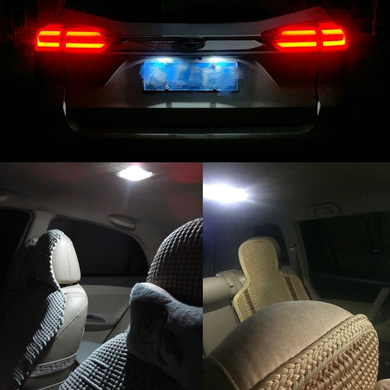 Автомобильная светодиодная лампа W5W T10 168 для салона автомобиля 2835 smd Mitsubishi lancer 10