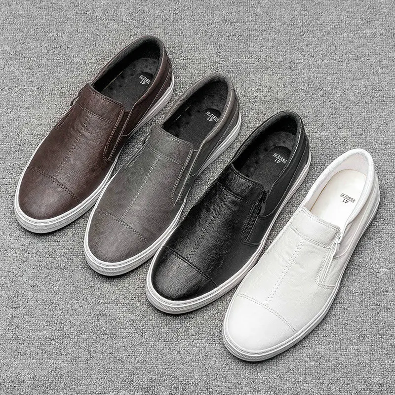 Повседневная обувь для мальчиков Мужская модная Винтажная Коричневые Брендовые