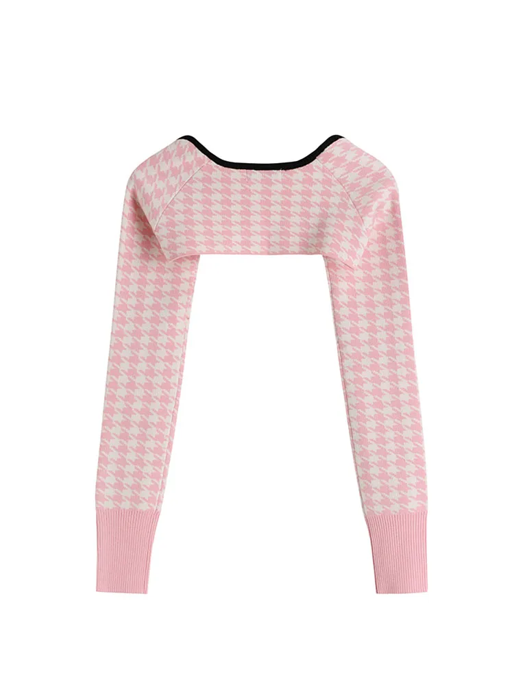 Весеннее женское платье модный дизайн с открытыми плечами винтажное клетчатое