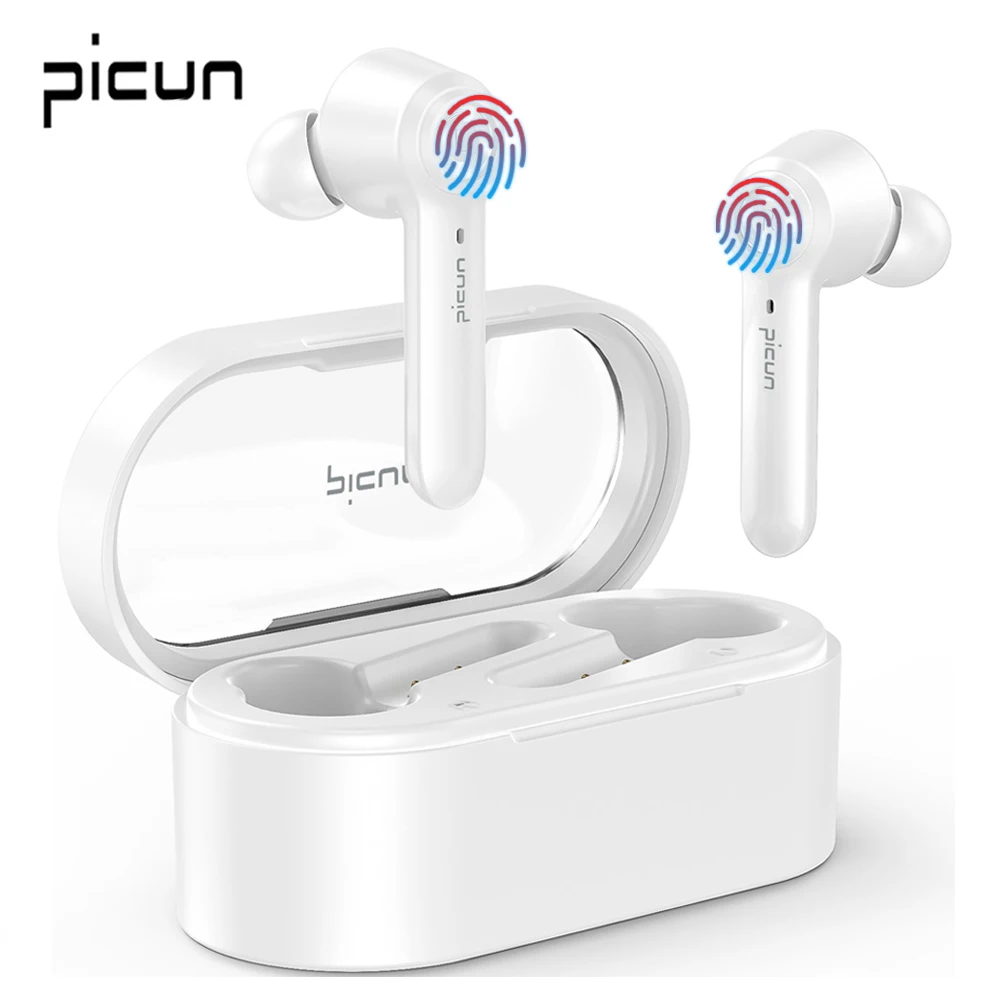 Беспроводные Bluetooth наушники Picun W20 TWS вкладыши с басами сенсорным управлением