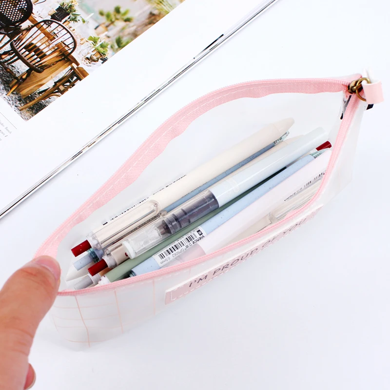 1 шт. чехол карандаш для школы прозрачная сумка мальчиков и девочек подарок