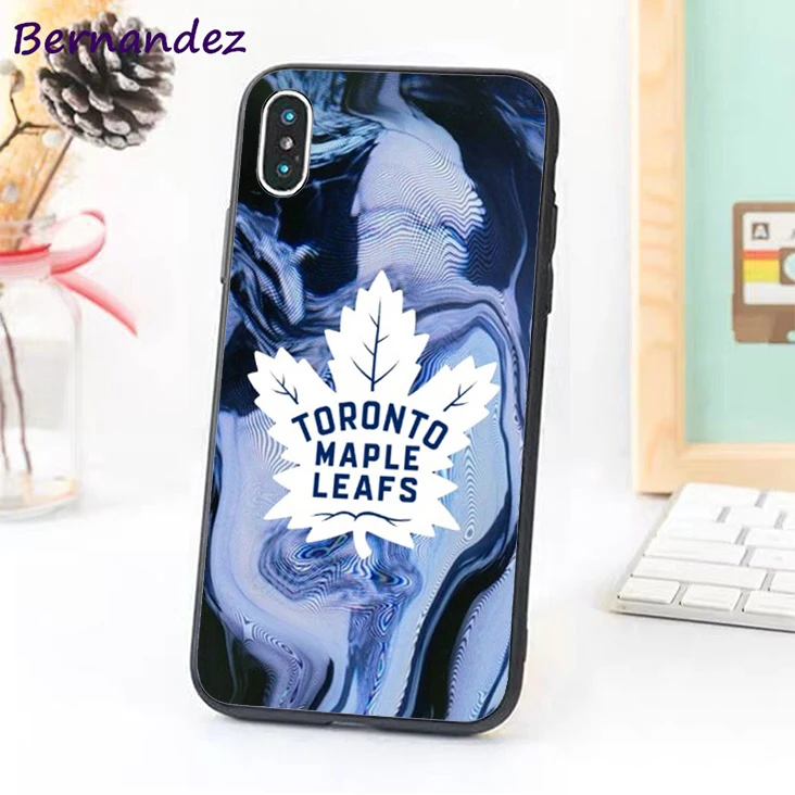 Серый Bernandez 5 5S, SE, 6, 6 S, TPU чехол для телефона чехол для iPhone 7 8 Plus X Xs Max XR Торонто Мэйпл Лифс - Цвет: Серый