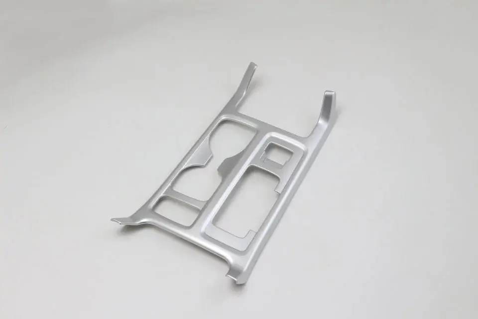 

For Ford Kuga 2017 1PC Matte Silver ABS Chrome Gear Shift Knob Water Cup Sticker Panel Frame Cover Trim Car Styling Accessories