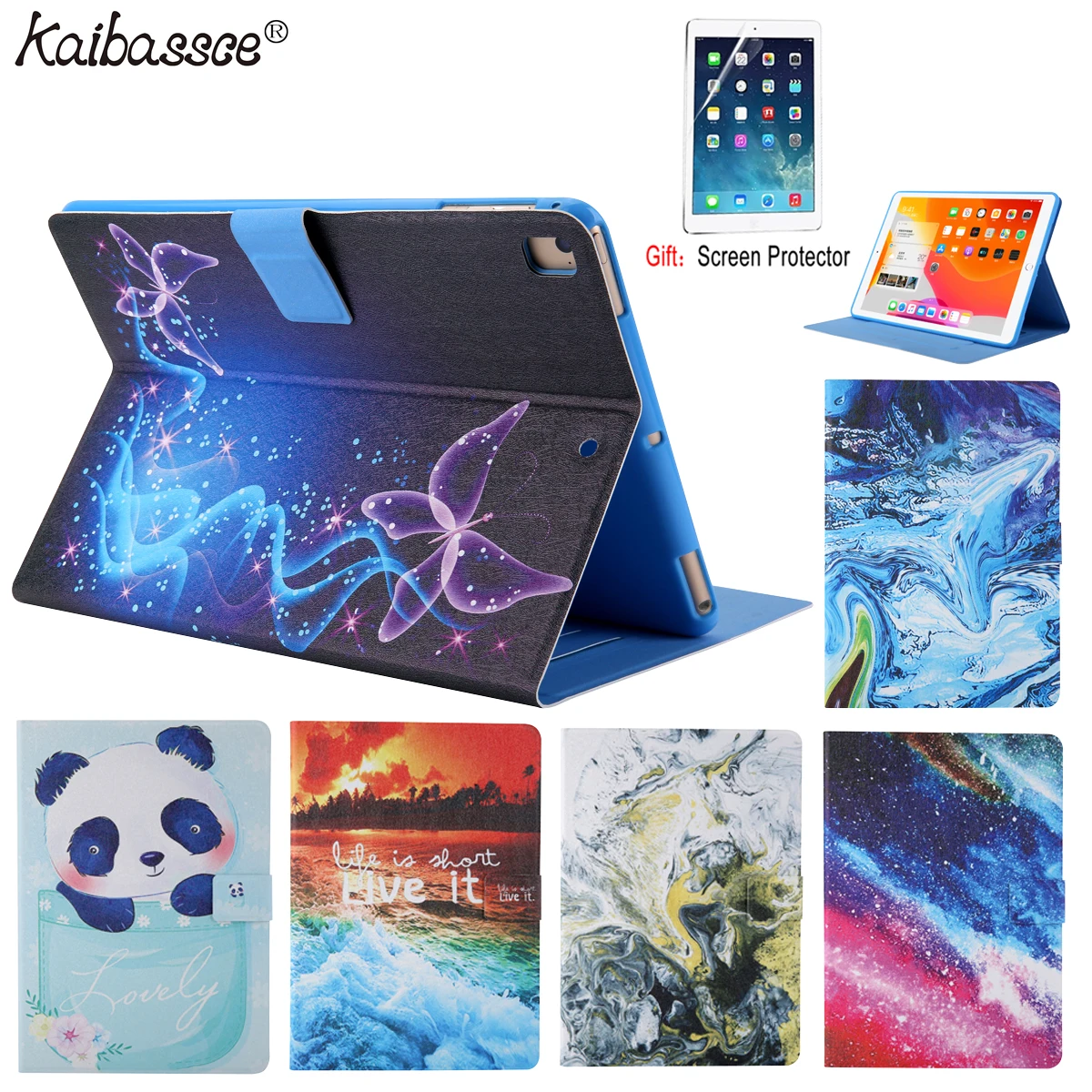 Чехол KAIBASSCE для ipad 5 6 Air 1 2 9 7 дюйма стильный многофункциональный защитный чехол из