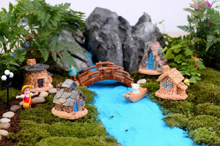 Каменный дом Сказочный Сад миниатюра ремесло микро ДОМ декорации для