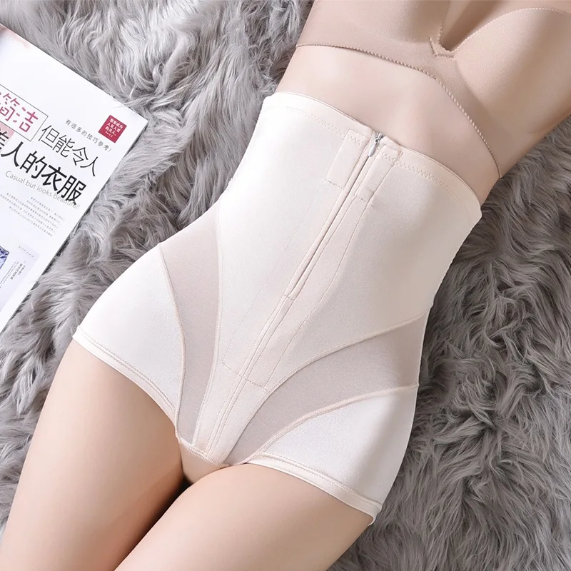 

Women Shaper Thin High Waist Control Panties Lady Waist Trainer High Elastic Slimming Underwear Beauty Body Shaper