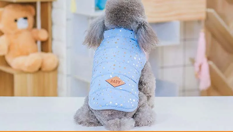 Зимняя одежда для маленьких и средних домашних животных теплое пальто собак