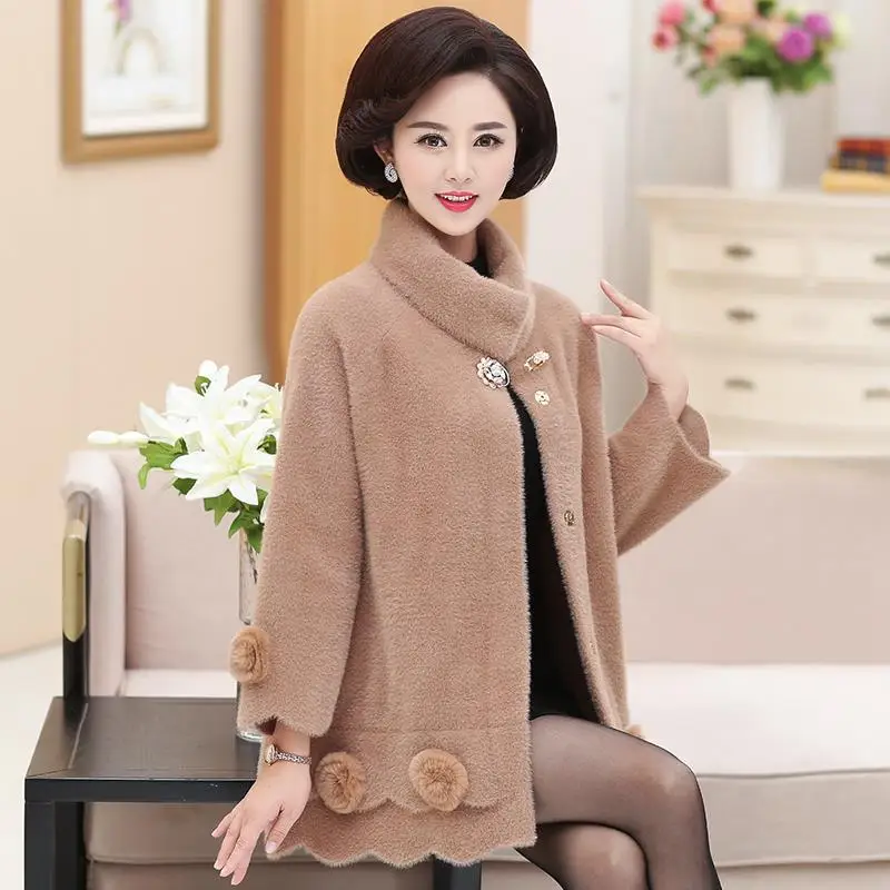 

Women 2020 Autumn Winter Faux Mink Fur Coat Female Casual Luxury Long Loose Fur Jacket Ladies Thick Warm Plush Outwear Z186