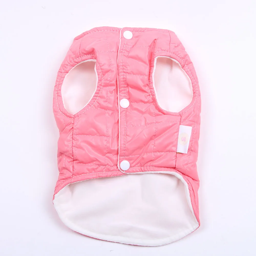 Winter Pet Dog Warm Vest Coat Solid Cat Puppy Jacket Pet Puppy Windproof Apparel 3 Colors