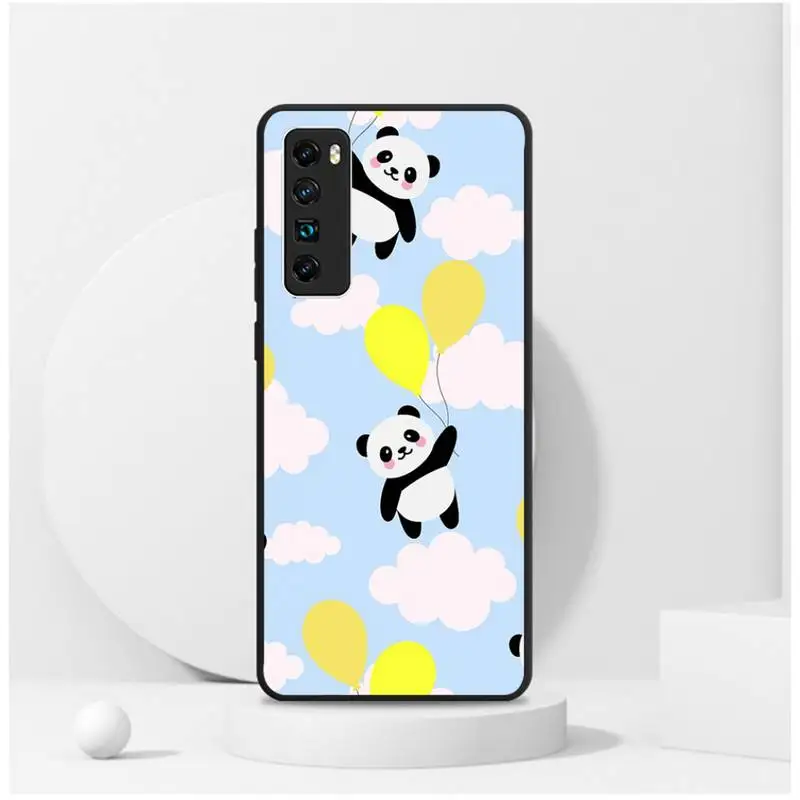 

Super Simple And Cute Panda Phone Case For Samsung S6 S7 Edge S8 S9 S10 E lite2019 S20 Plus Cover Fundas Coque