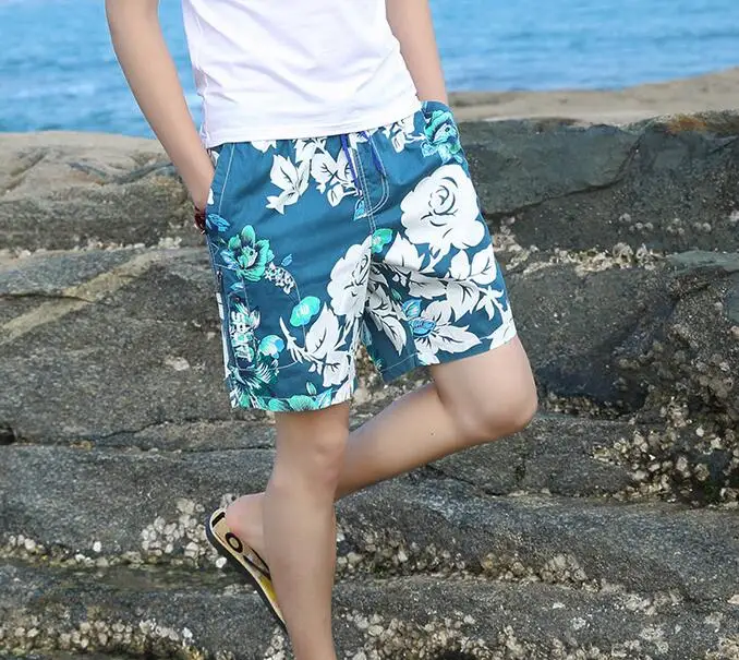

Мужские летние повседневные свободные модные шорты, спортивные пляжные шорты с цветами