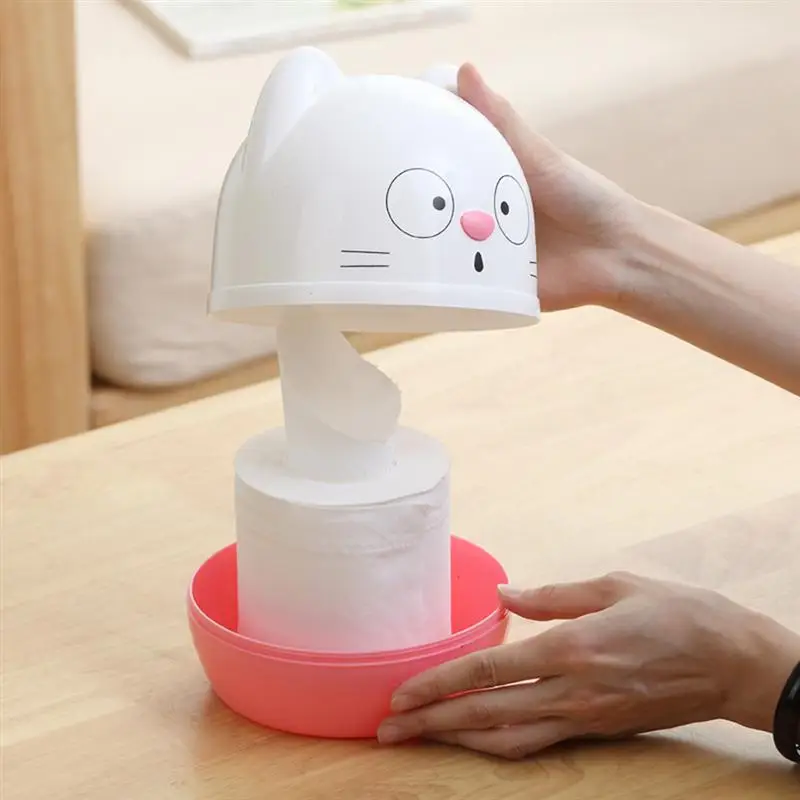Cute Cartoon Tissue Box Napkin Paper Container Cat Case Towel Holder for Home Car Decoration | Дом и сад