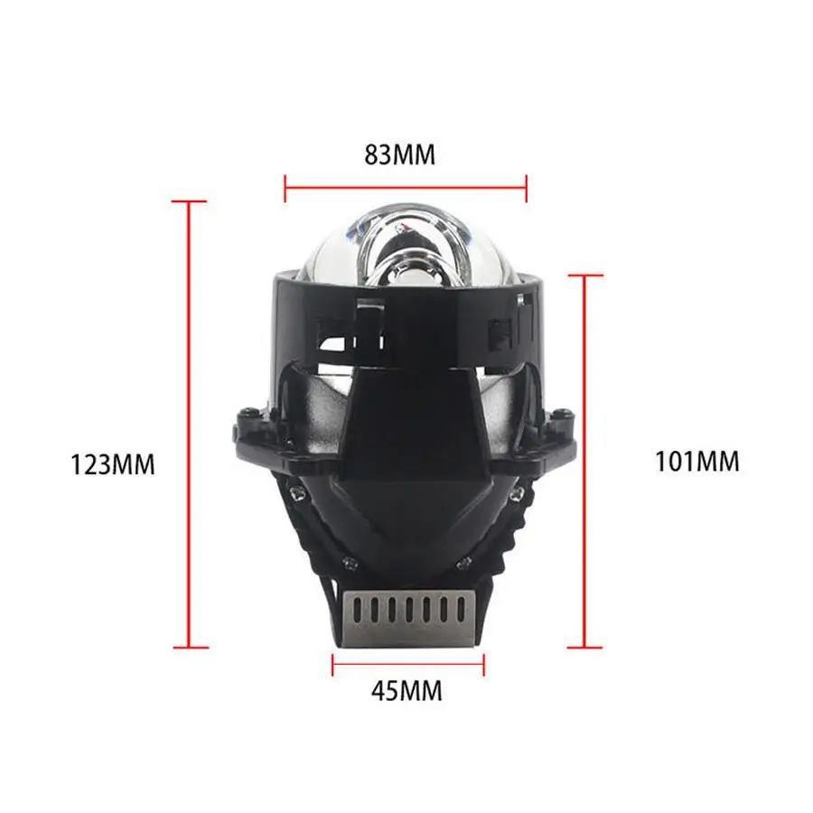 

led lights car accessories Car LED Projector Headlight Lamp 110W 14000LM High Low Dual Beam LED Projector Lens