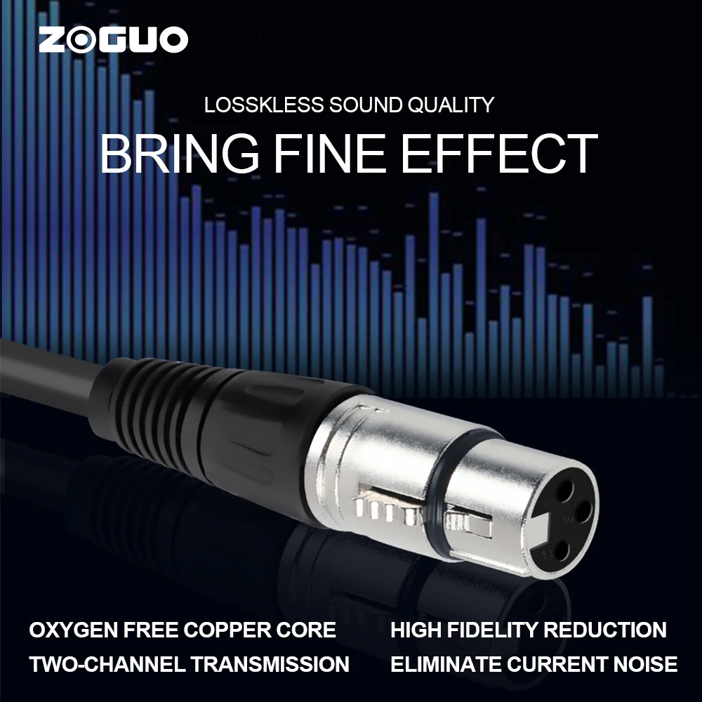 Кабель XLR для микрофона Папа-мама |