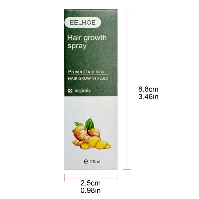 

Ginger Hair Growth Spray Anti Hair Loss Hair Care Essential Oil Hair Regrowth Spray For Men Women
