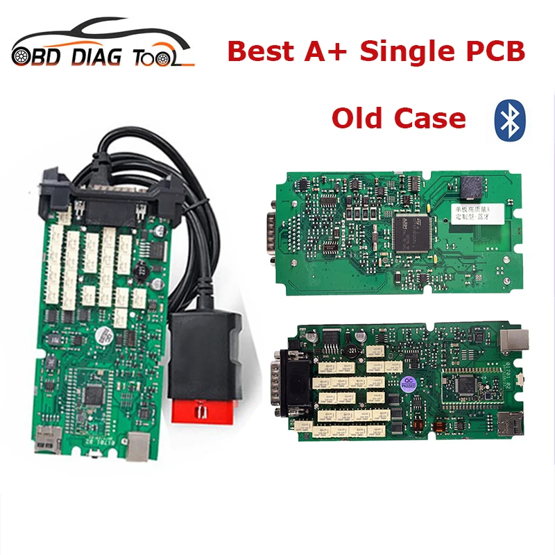 A+ Quality Single PCB For TCS Pro Bluetooth-Compatible OBD2 Scanner Car Truck Diagnostic Tool 2020.23 Free Ship | Автомобили и