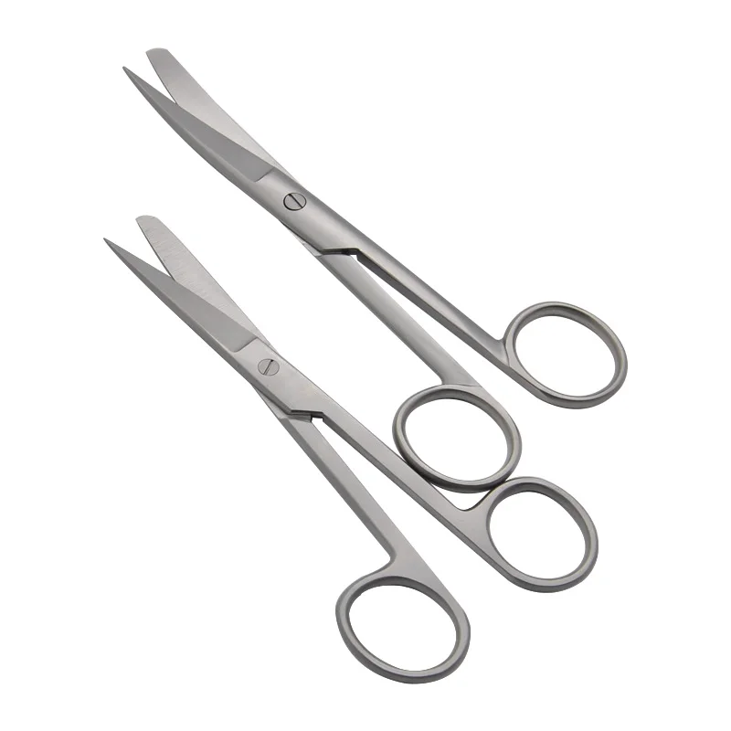 Хирургические ножницы из нержавеющей стали острые круглые Изогнутые Ножницы