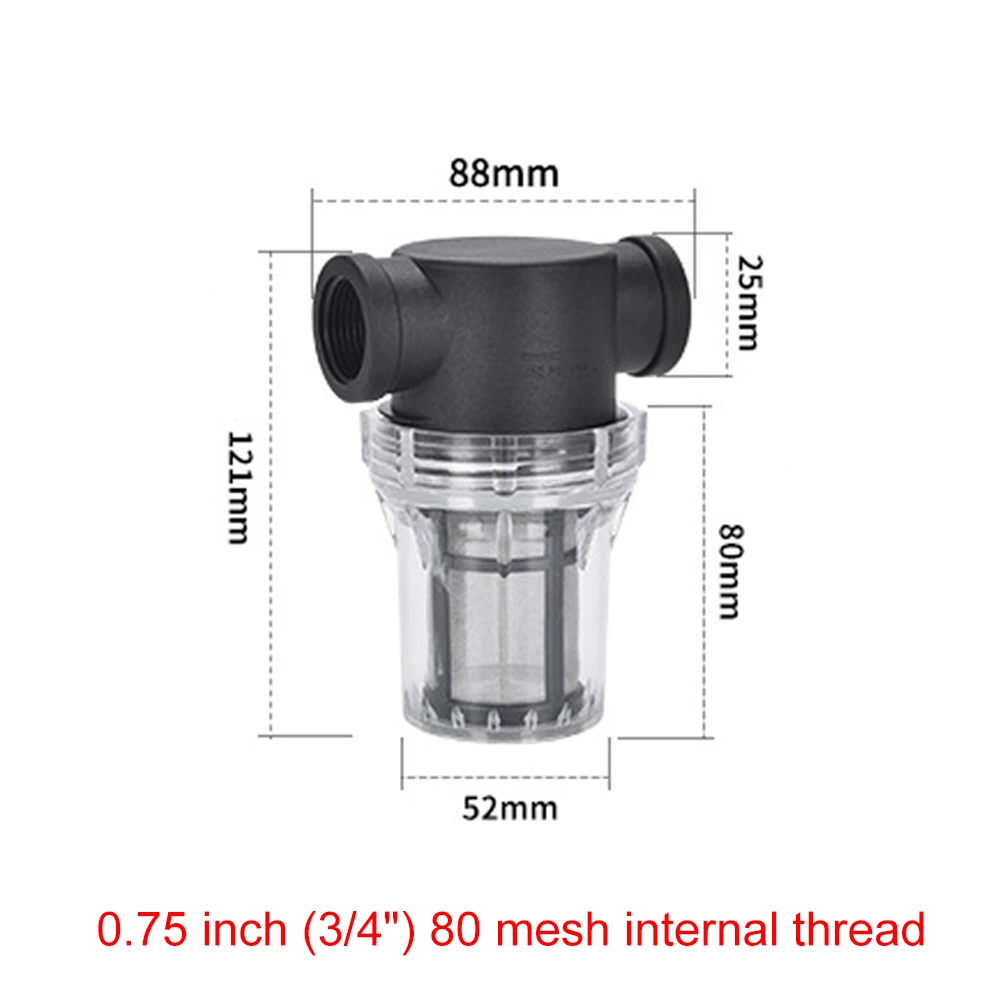 

Garden Hose Filter for Pressure Washer Inlet Water 20/40/80 Mesh Screen Sediment Filter Attachment