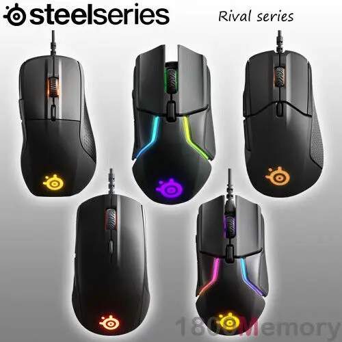 

Оригинальная оптическая эргономичная Проводная игровая мышь SteelSeries Rival с тактильным оповещением RGB