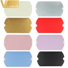 Бумажная Подарочная коробка для подушки, коробки для конфет для свадебной вечеринки, аксессуары для подарка из крафт-бумаги, подарочные коробки 100-200 шт.