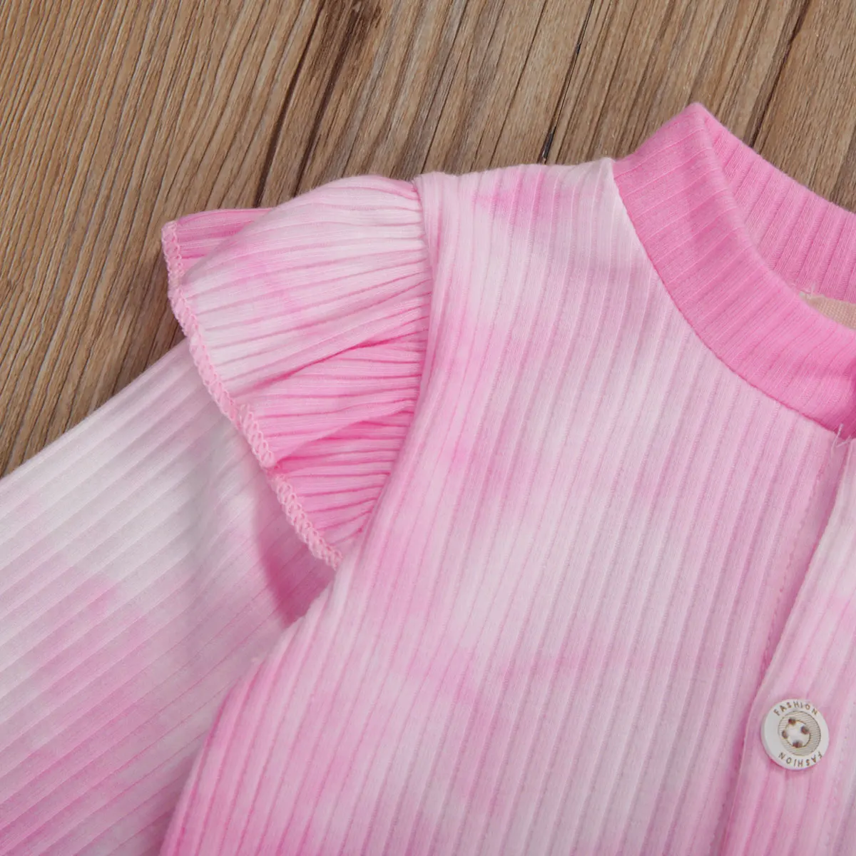 

0-18M Baby Tie-Dye Print Round Neck Long Sleeve Jumpsuit Baby Autumn Winter Jumpsuit Newborn Bodysuit Girl Rpmper