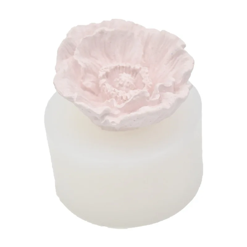 Силиконовая форма сделай сам для мыла 3d цветов Маков свечей розы|Формы мыла| |