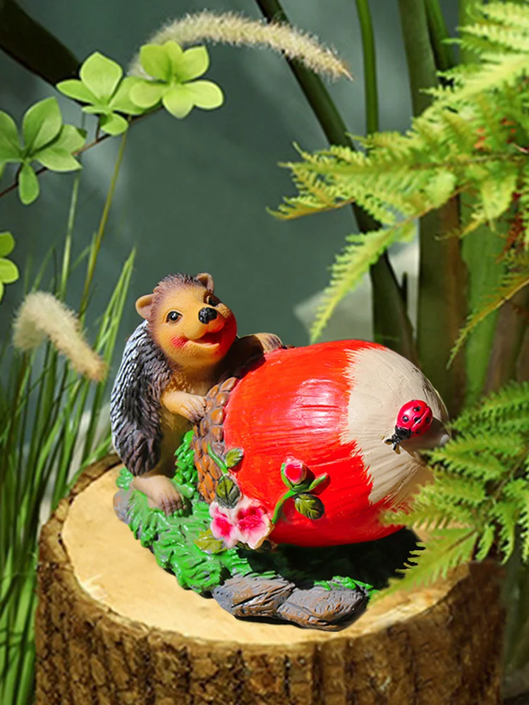 

Декоративный садовый декор для виллы, украшения-ежики год, с изображением животных