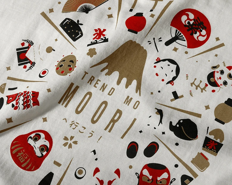

Men 's Short-Sleeved T-shirt Fashion Brand Chinese Cool Facial Makeup Duplex Printing Heavy Heavy Weight round Neck Half-Sleeved