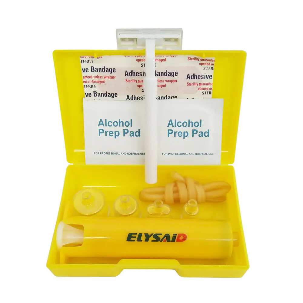 Набор с насосом для удаления укусов и насекомых змей 4 чашки | Спорт развлечения