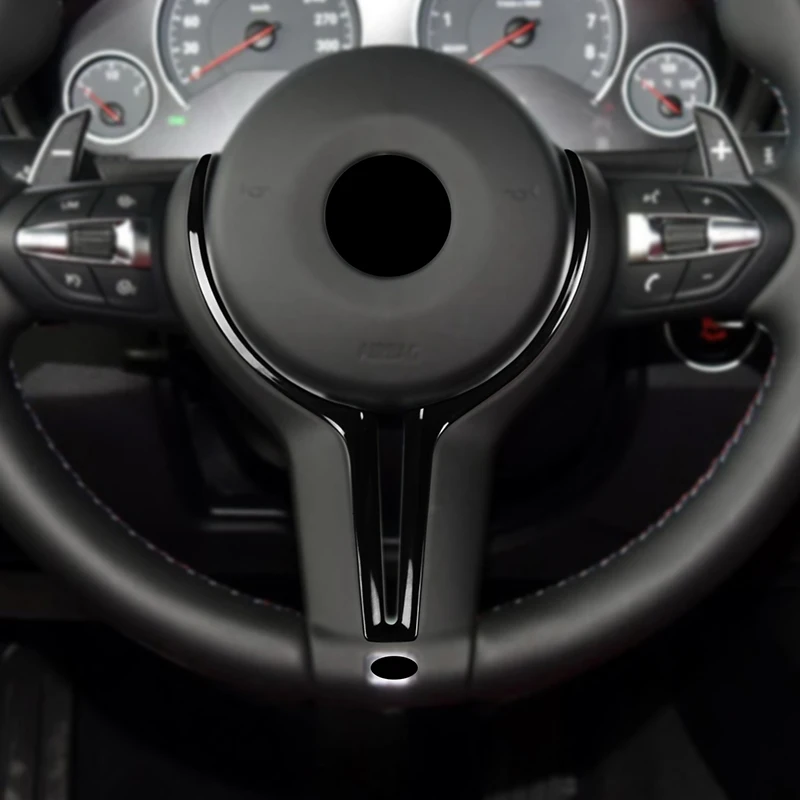 Дешево Наклейка из АБС-пластика с цветным покрытием для BMW M2 F87 M3 F80 M4 F83 F10 M5 F06 F12 F13 M6 14-18 отделка рулевого колеса