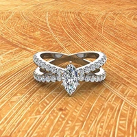 delicate cross zircon ring female fashion jewelry infinity sign color rhinestone rings for wedding party z4m513