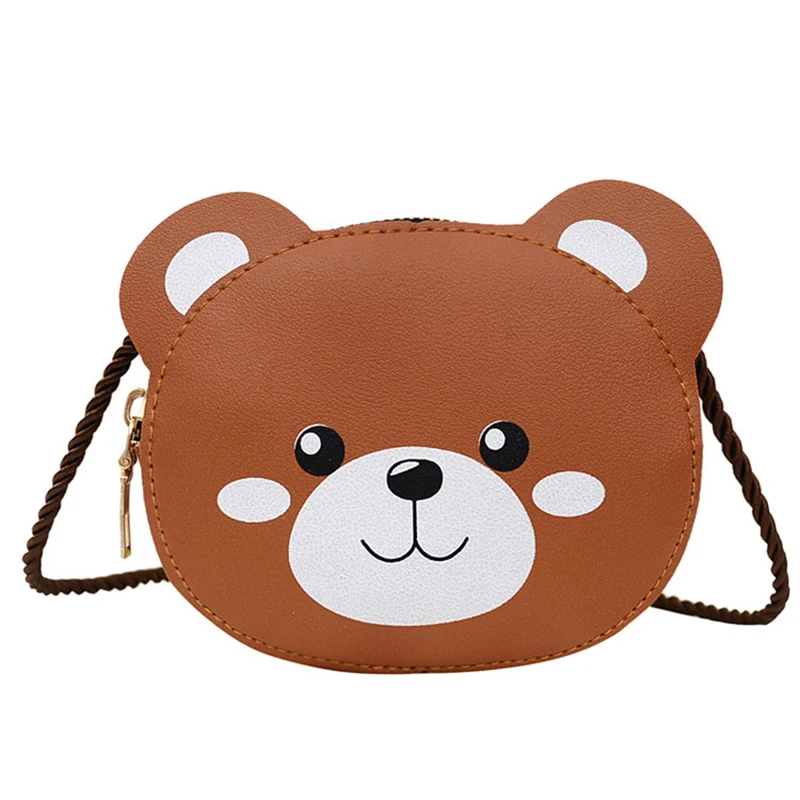 

1pc Children's Bag Girls PU Shoulder Bags Cartoon Rabbit Cat Bear Messenger Bag for Kids Mini Handbag Cute Coin Pocket Crossbody