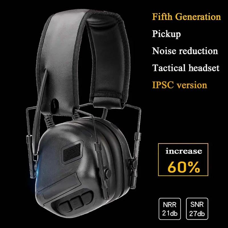 Уличные (тактические) наушники с шумоподавлением гарнитура аксессуары для охоты