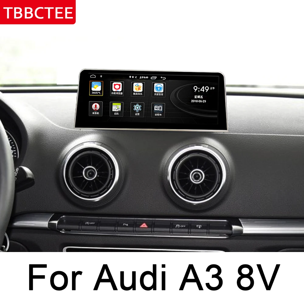 Автомобильный сенсорный экран для Audi A3 8 в 2014 ~ 2018 MMI Android Радио Аудио