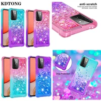 dynamic gradient quicksand phone case for samsung galaxy a72 a52 a42 a32 a71 a51 a41 4g 5g a12 a02s capa tpu shockproof cover