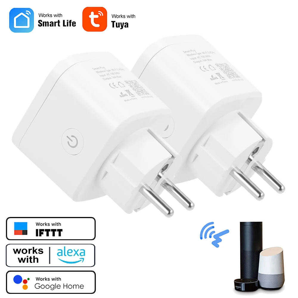 Умная Wi Fi розетка ЕС Тип E адаптер для зарядного устройства и умный дом Мощность