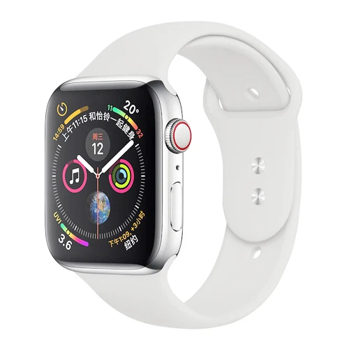Race white 27 Спортивный ремешок для Apple Watch ремешок 44 мм 40 4 3 iwatch ремешок 42 мм 38 мм силиконовый pulseira ремешок для часов Браслет Apple watch 5 ремешок 44 мм - Цвет ремешка: Race white 27