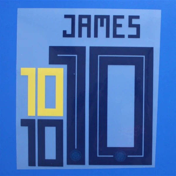 Colombia Print Number Custom Name Patches Badges Stamping