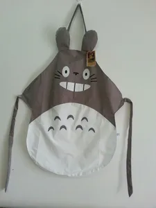 Фартук-Тоторо из японского аниме, Водонепроницаемый модный креативный Кухонный Фартук серого цвета без рукавов, домашняя одежда для косплея, мультяшный Тоторо