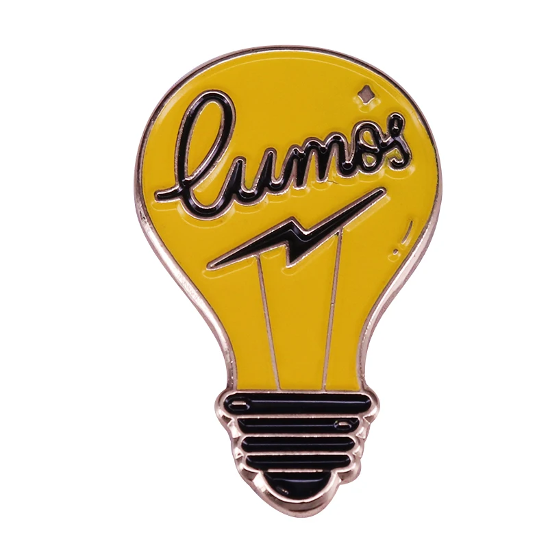 Волшебные заклинания Lumos брошь Блестящий фанат подарок |