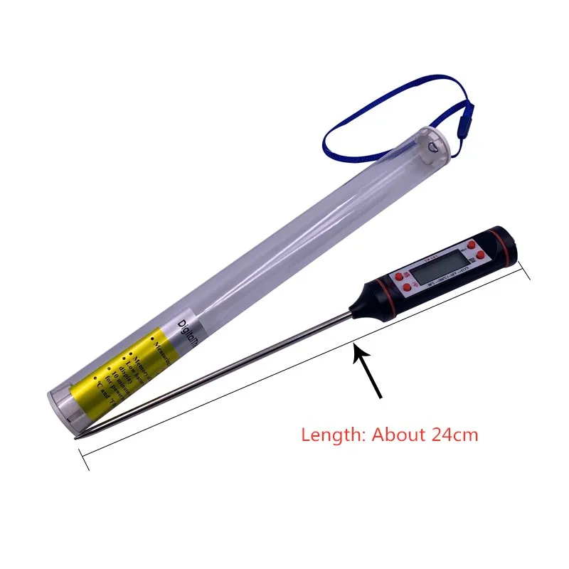 

Electronic kitchen thermometer high temperature resistant probe type digital display laboratory oil temperature food thermometer