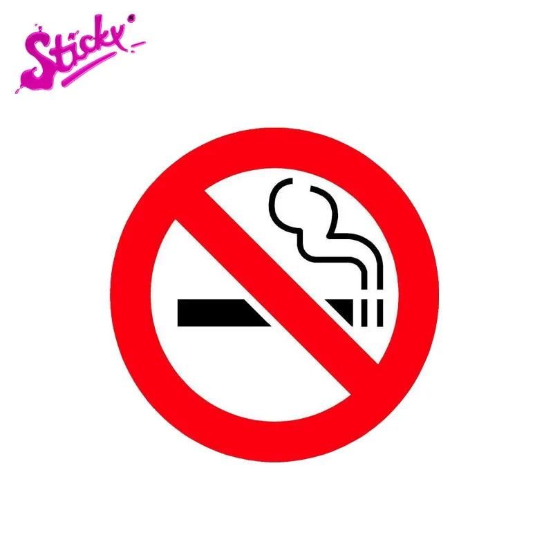 

STICKY Funny No Smoking Warning Plaques & Signs Car Sticker Decal Decor The Whole Body Vinyl Sticker