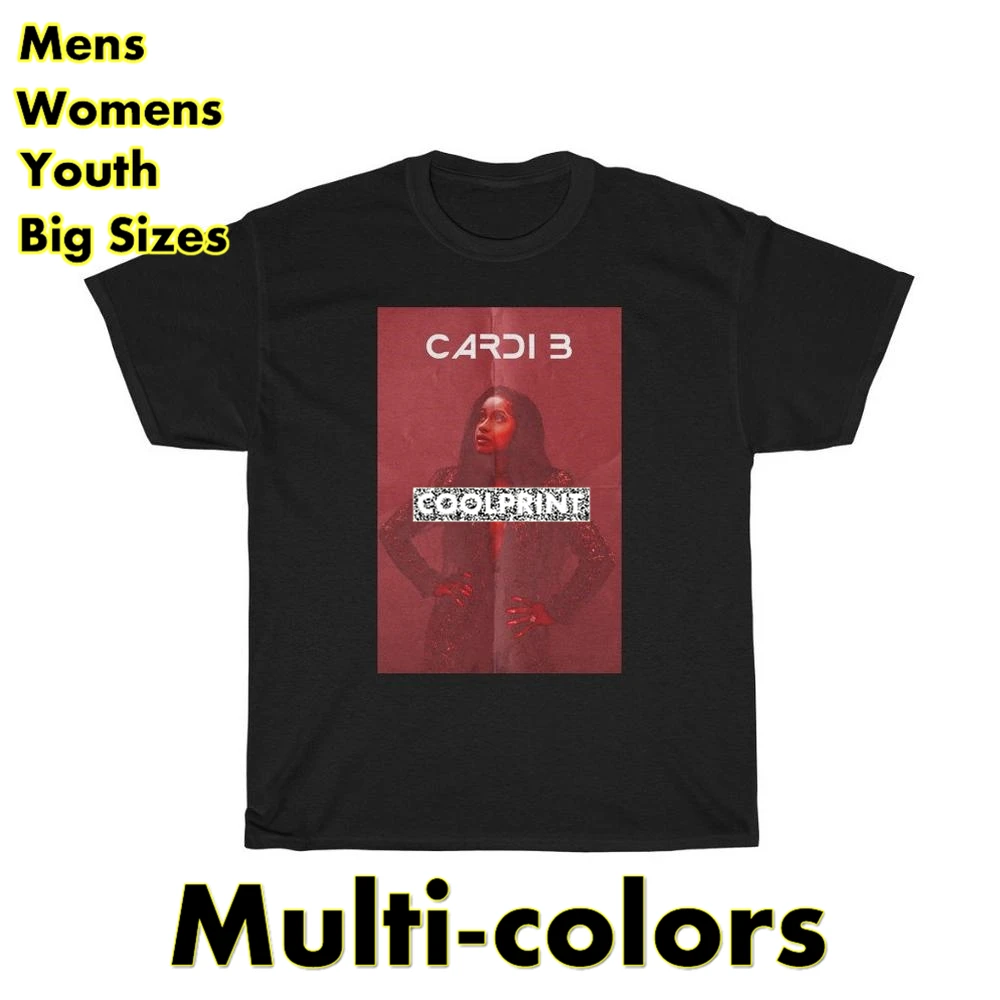 

Cardi B T Shirt Unisex Tee T Shirts Oversized Mens Fashion Originality Graphic Shirts