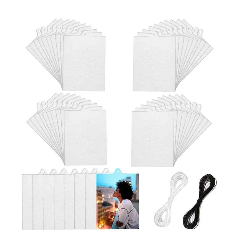 

30/50/100Pcs Sublimation Blanks Keychains Heat Transfer Keychains Tags for DIY Car Ornament Print Your Perfect Picture