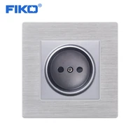 fiko eu russia power socket16a eu standard electrical outlet 86mm 86mm white aluminium alloy panel wall socket