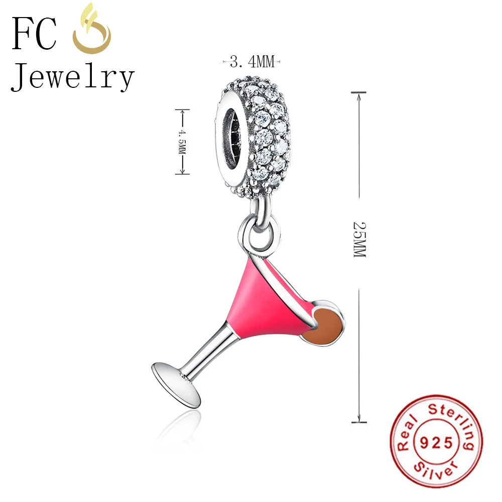 FC ювелирное изделие оригинальный брендовый браслет с подвесками серебро 925 пробы