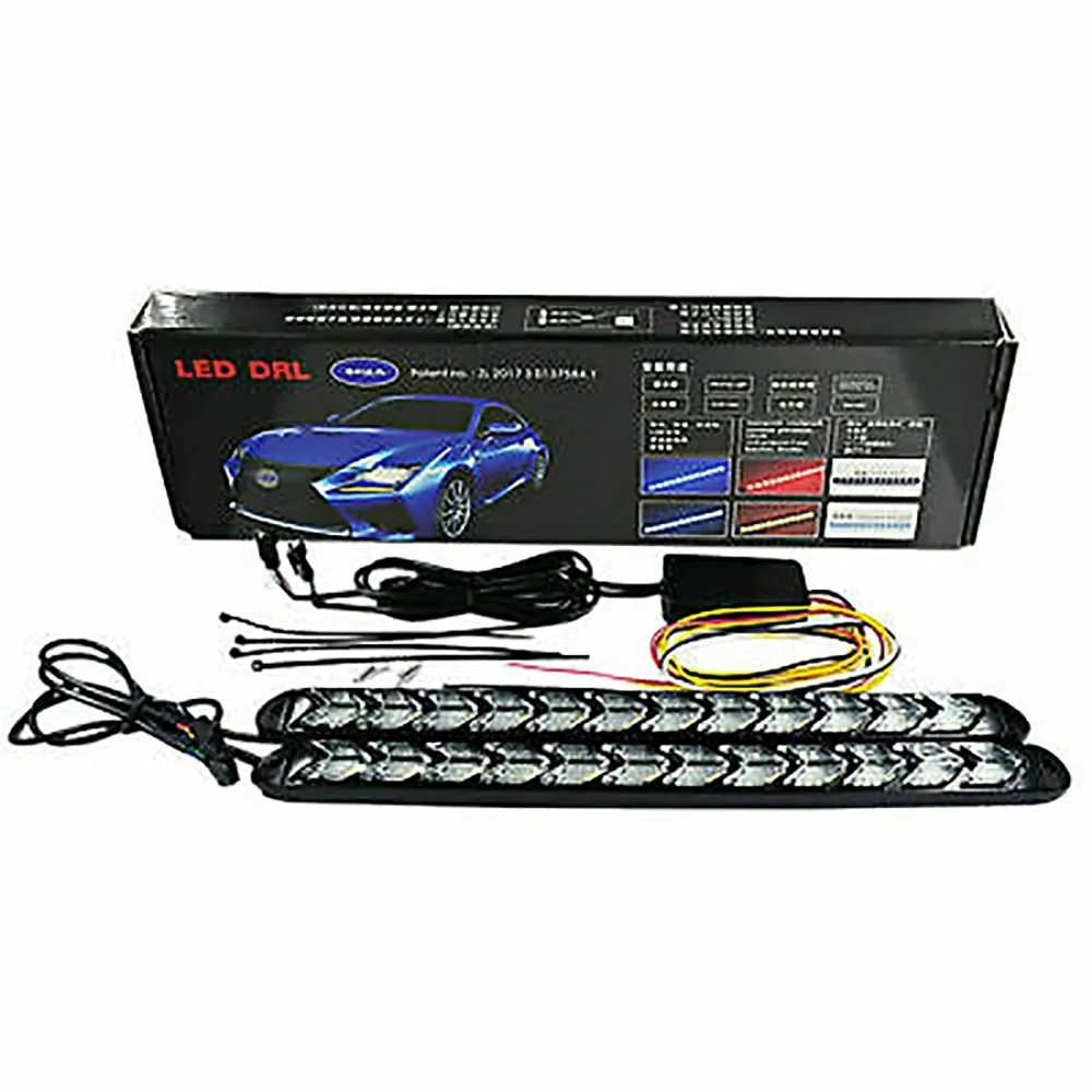 

1200LM Car Lights Accessory Amber/White Flasher Flowing Strip Replacement