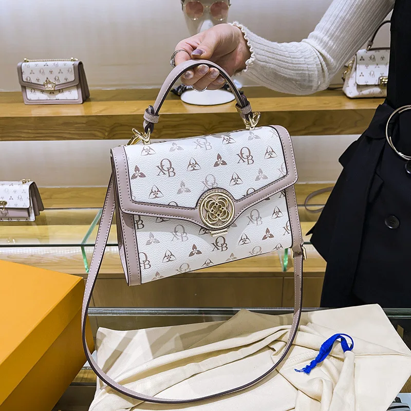 

Cow Leather Women Flaps 2021 New Fashion Prints Lock Messenger Bags Ladies Designer Purses and Handbags Sac Bandouliere Femme Cc