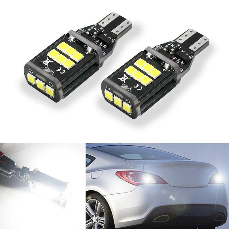 2x T15 T16 W16W светодиодный обратный светильник лампочка 920 921 912 С CAN BUS 3030 15SMD высокого